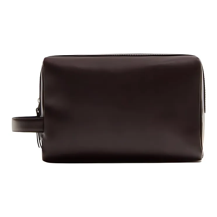 ZARA Cow Leather Clutches Toiletry Bags Men's Brown-0