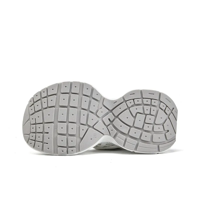 La Chapelle Abrasion Resistant Low Top Chunky Sneakers Women's Gray-5