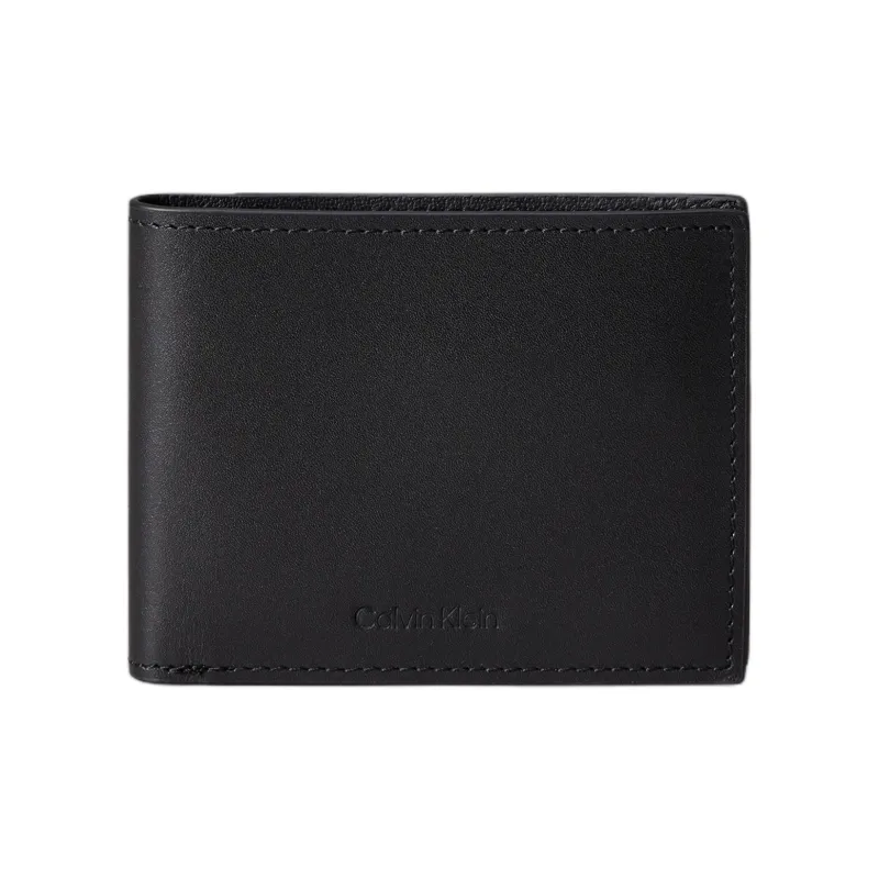CALVIN KLEIN Leather Wallet Men's Black-0