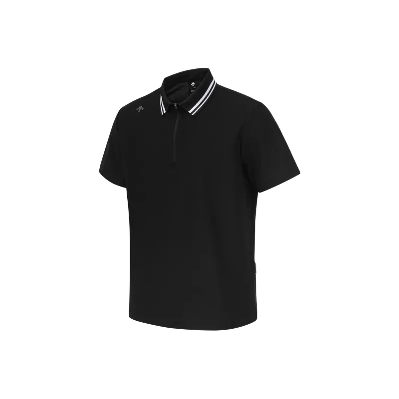 DESCENTE Polo Shirt Men's Black-2