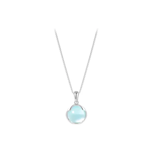 DXBR S925 Sterling Silver Necklaces Women's