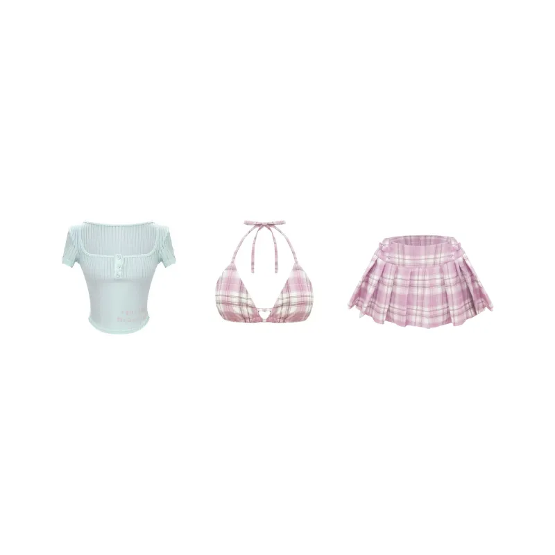 Udon House Two Piece Skirt Sets Women's-0