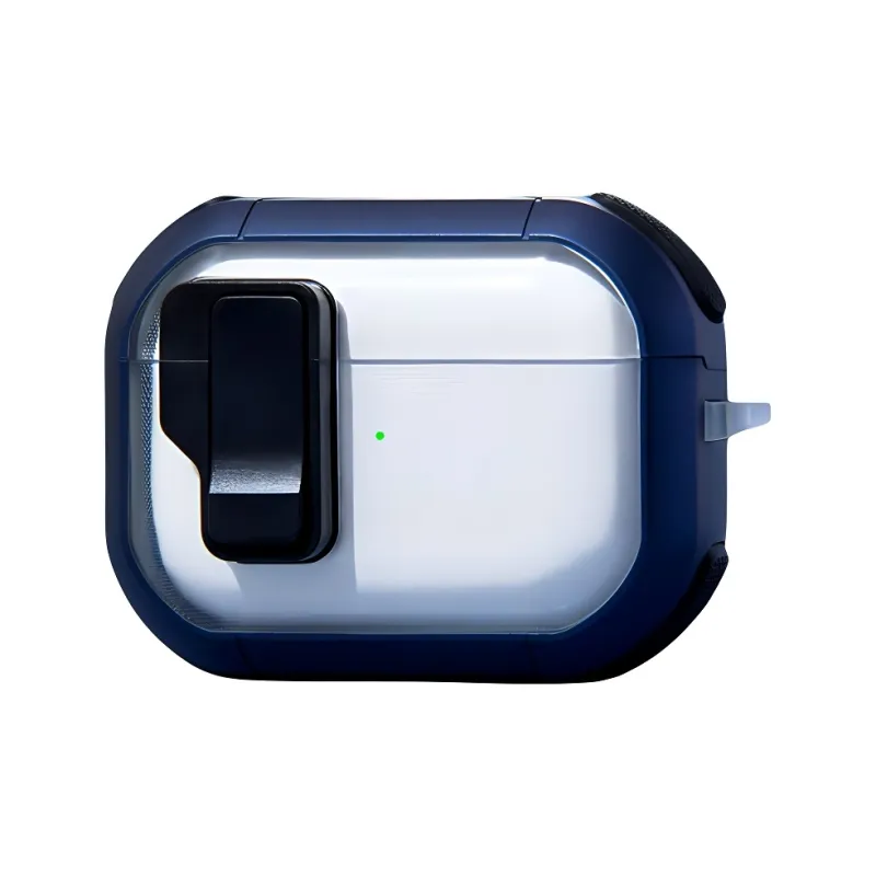 Sopi Compatibility With Apple AirPods 4/2/3, AirPods Pro, And Pro 2 TPU Transparent Snap Lock Closure Headphone Cases-11