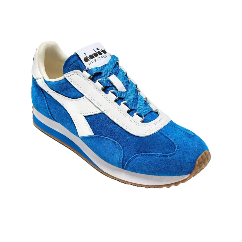 Diadora Anti Slip Wear Resistant Low Top Running Shoes Unisex Blue-2