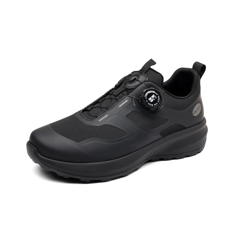Mulinsen Slip Resistant, Abrasion Resistant, Breathable, Cushioning Coverage Low Top Casual Shoes Men's Black-0