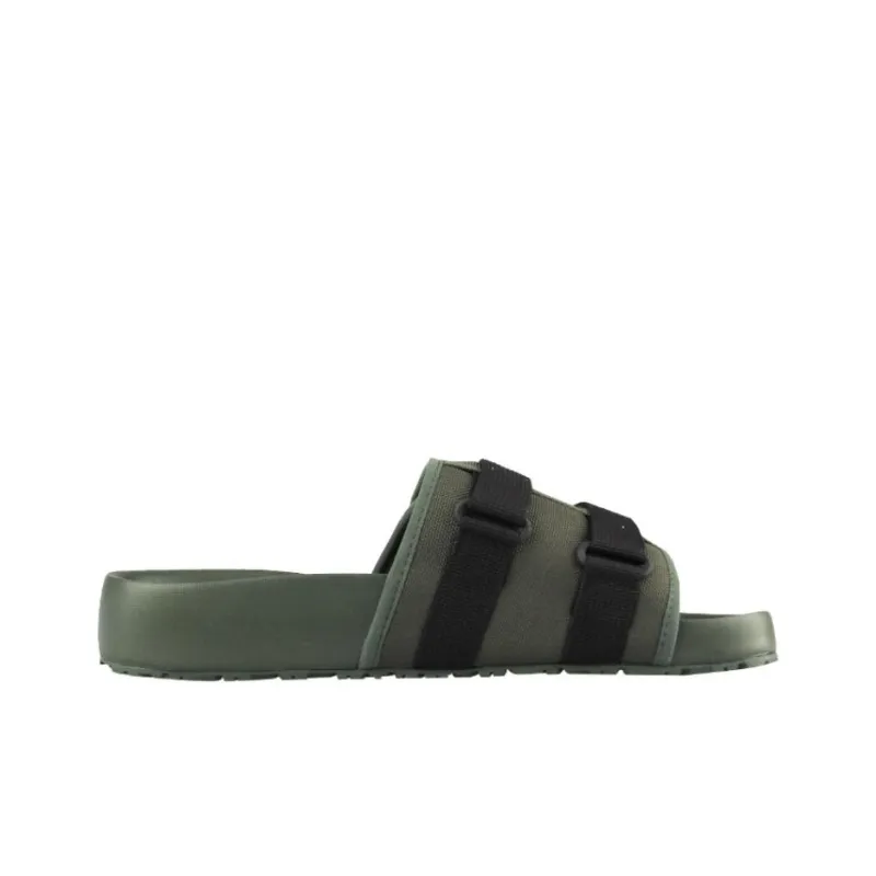 THE NORTH FACE WOVEN SLIDE EX Quiet Slip Resistant Slide Slippers Unisex Army Green-1