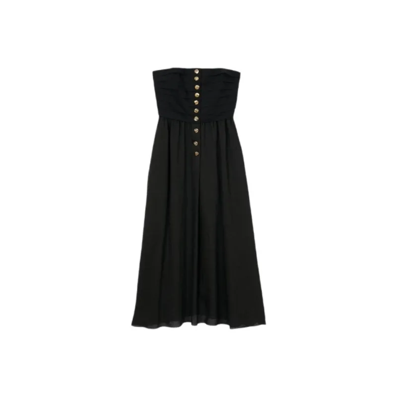 Sandro Strapless Midi Dress-0
