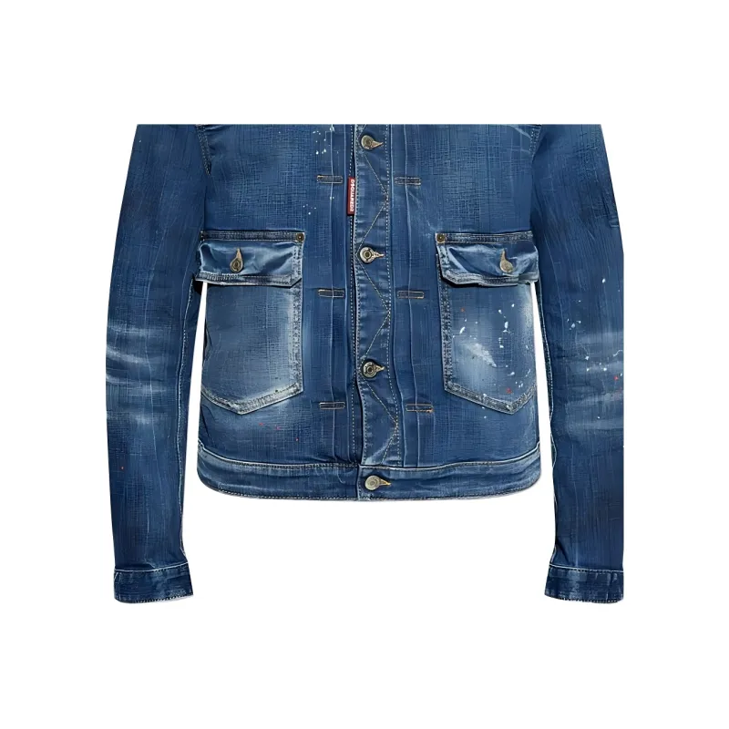 DSQUARED 2 Distressed Denim Jacket-3