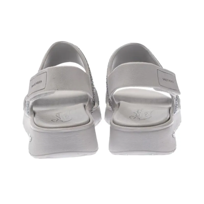 Skechers ARCH FIT FOOTSTEPS One Strap Sandals Women's Gray-5