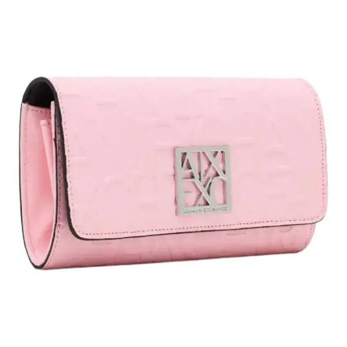 ARMANI EXCHANGEAE Polyester Shoulder Bag, Crossbody Bag, Wallet Women's Pink-1