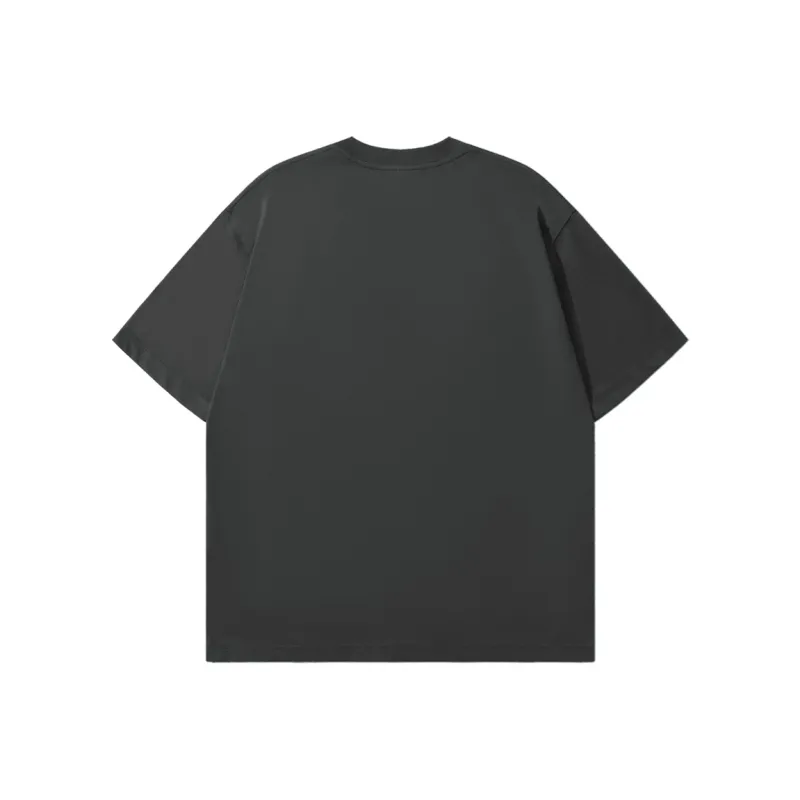 ALEXANDRO FRATELLI Crew Neck Minimalist Versatile Base Layer Versatile Basic T Shirt Unisex Black White Gray-1