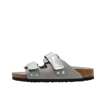 Birkenstock Uji EVA Slip Resistant Slide Slippers Unisex Lime Gray Regular Loose Fit