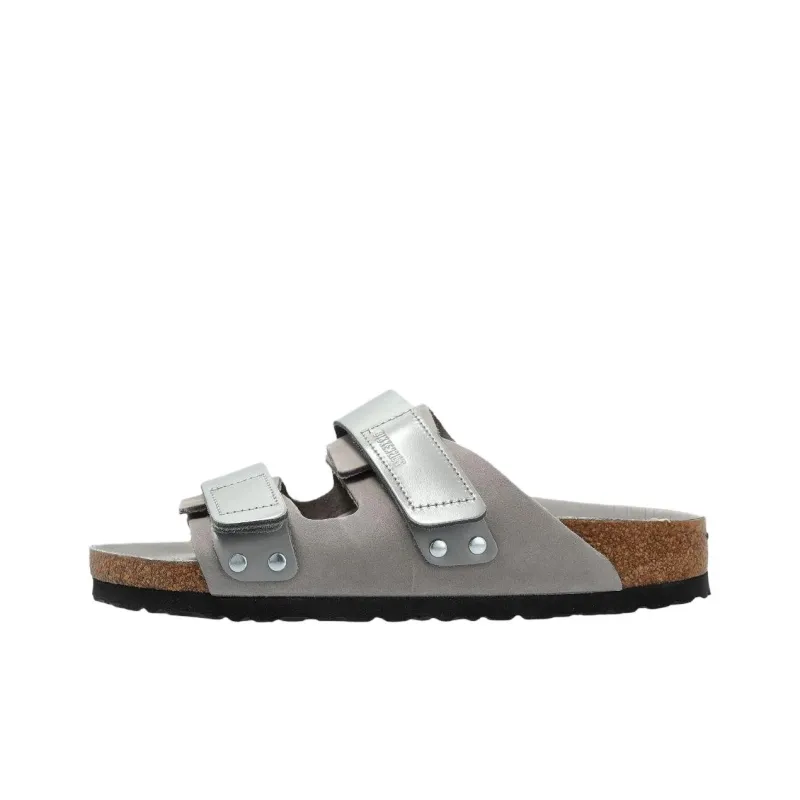 Birkenstock Uji EVA Slip Resistant Slide Slippers Unisex Lime Gray Regular Loose Fit-0