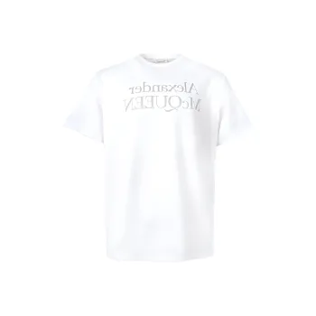 Alexander McQueen Reflective Logo Printed T Shirt