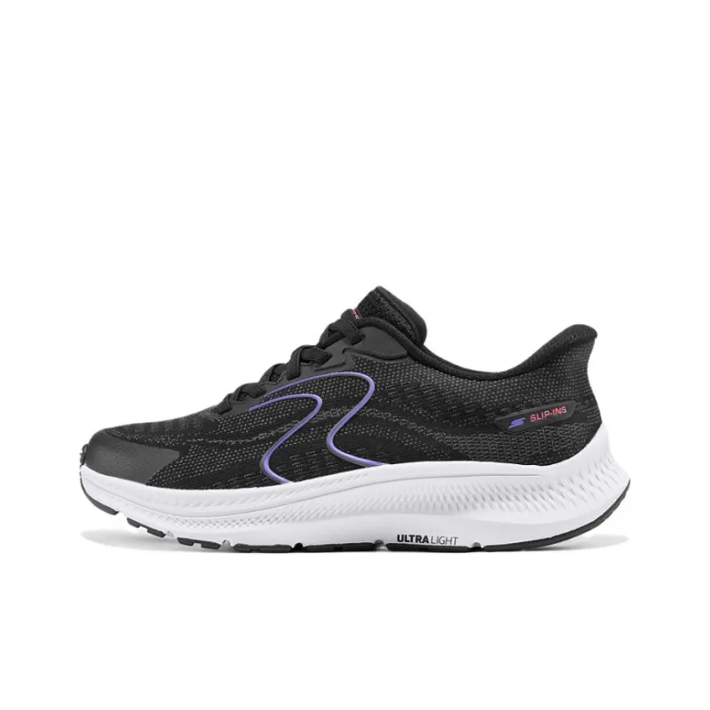 Skechers Women's GO Series Anti Slip Wear Resistant Low Top Running Shoes Women's Black-0