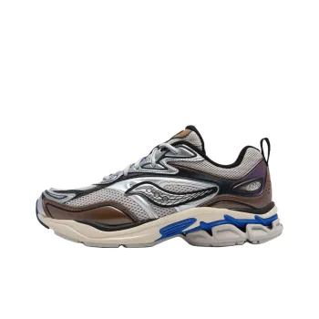 Saucony Low Top Running Shoes Unisex Gray Silver
