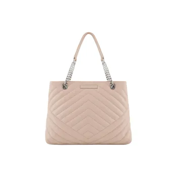 ARMANI EXCHANGEAE Polyester Tote Bag, Shopping Bag, Shoulder Bag, Handbag Women's Beige Apricot