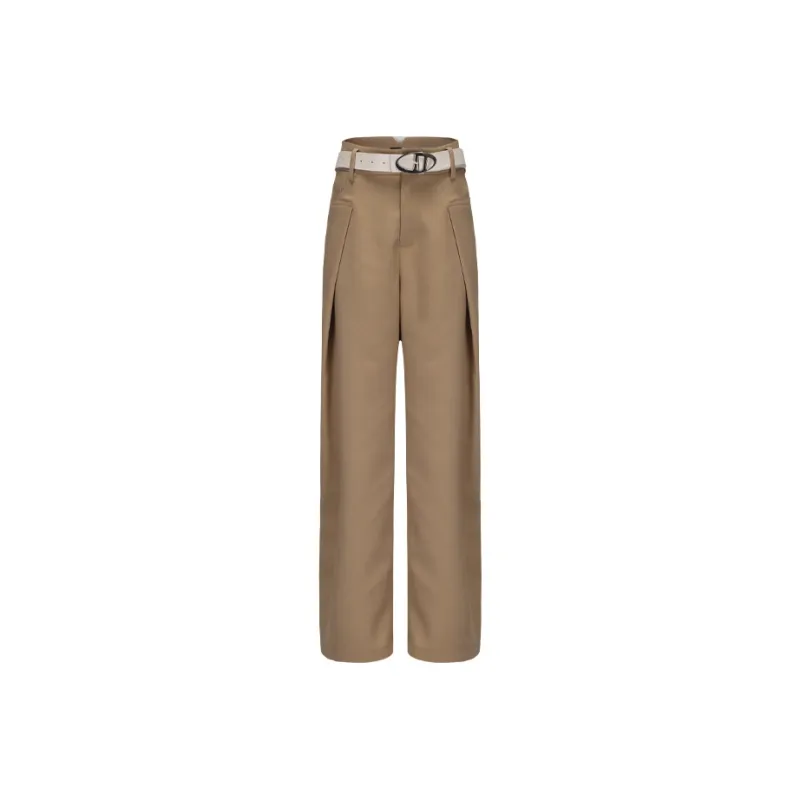 GIMING Casual Pants Women's Khaki-0