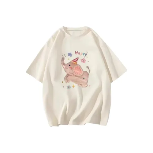 ABBY GODDESS Drop Shoulder Sleeve T Shirt Women's