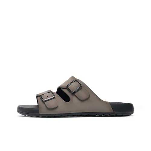 C°BANNER Rubber Sole Slip Resistant Slide Slippers Men's Gray