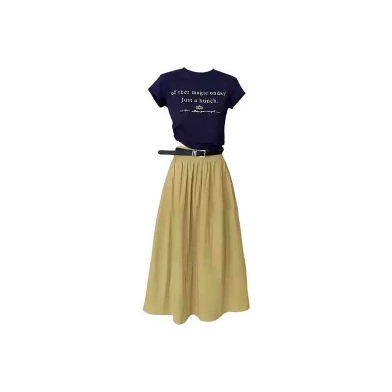 PUREIDOL Two Piece Skirt Sets Women's-0