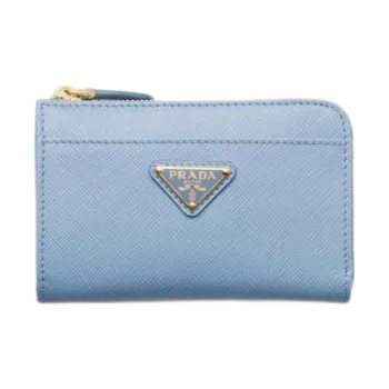 PRADA Saffiano Cow Leather Key Pouch Women's Star Realm