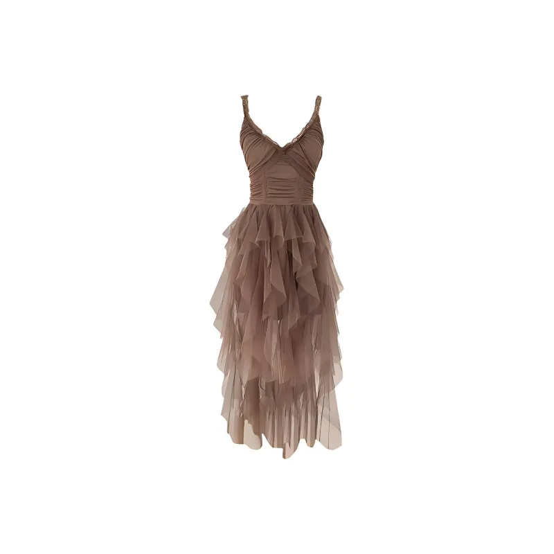 GUOZHEN Sleeveless Dress Women's-7