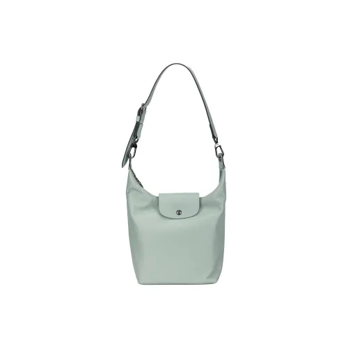 LONGCHAMP Le Pliage Xtra Cow Leather Shoulder Bag Medium Size Women's Emerald Green