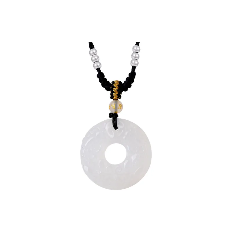 Strange Snow Natural Chalcedony Necklaces Unisex-5