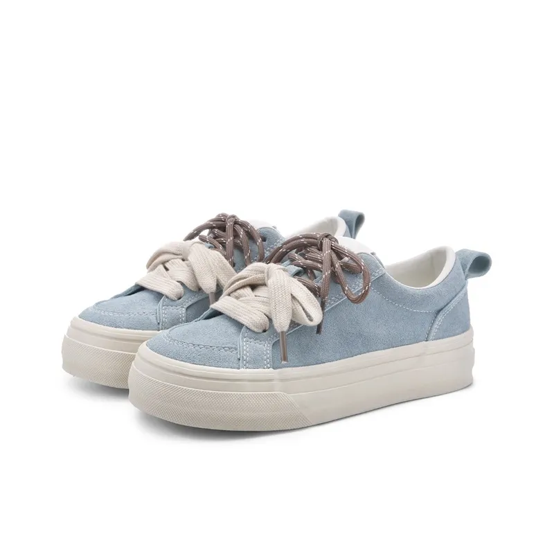 Ordifen Low Top Skateboard Shoes Women's Light Blue-1