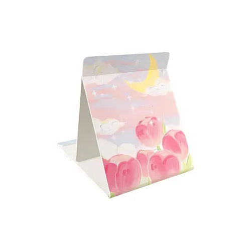 XIAOLITONGXUE Tulip Tubas Folding Desktop Makeup Mirror Cute