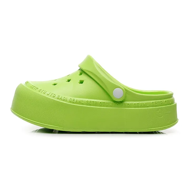 XGGC Summer Eva Closed Toe Mules Platform Height Increasing Squashy And Bouncy Feeling Slippers Soft Sole Casual Clogs-15