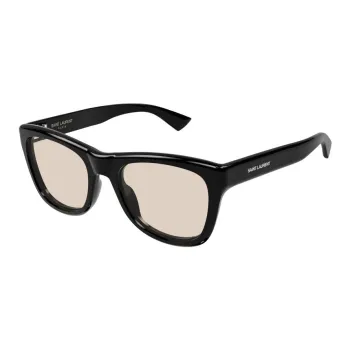 SAINT LAURENT Recycled Acetate, Recycled Acetate Rectangular Sunglasses Women's Black