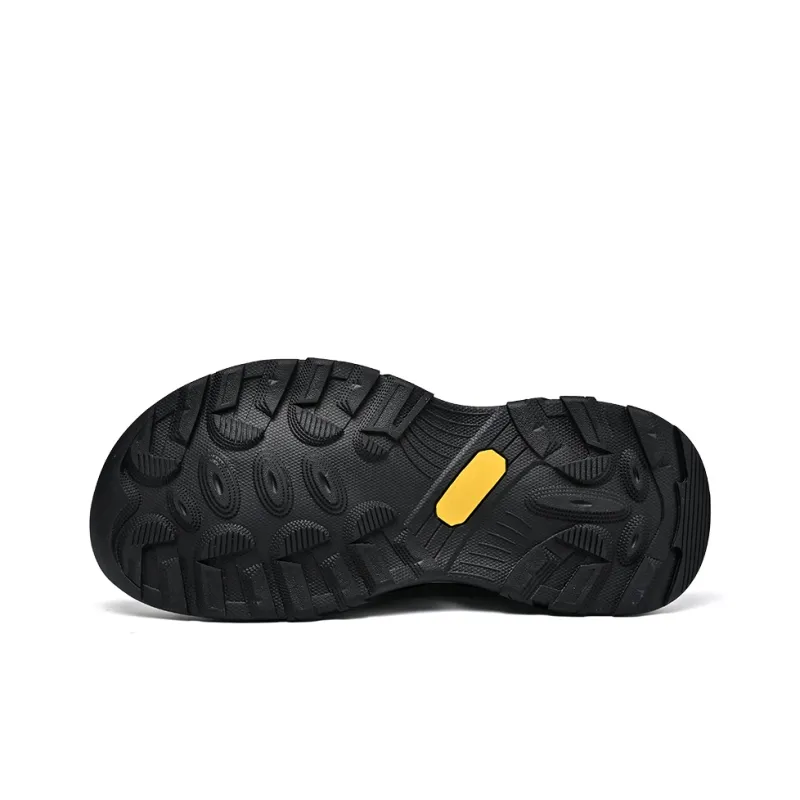 AIPSEN Anti Slip Wear Resistant River Trekking Shoes Men's Black-4