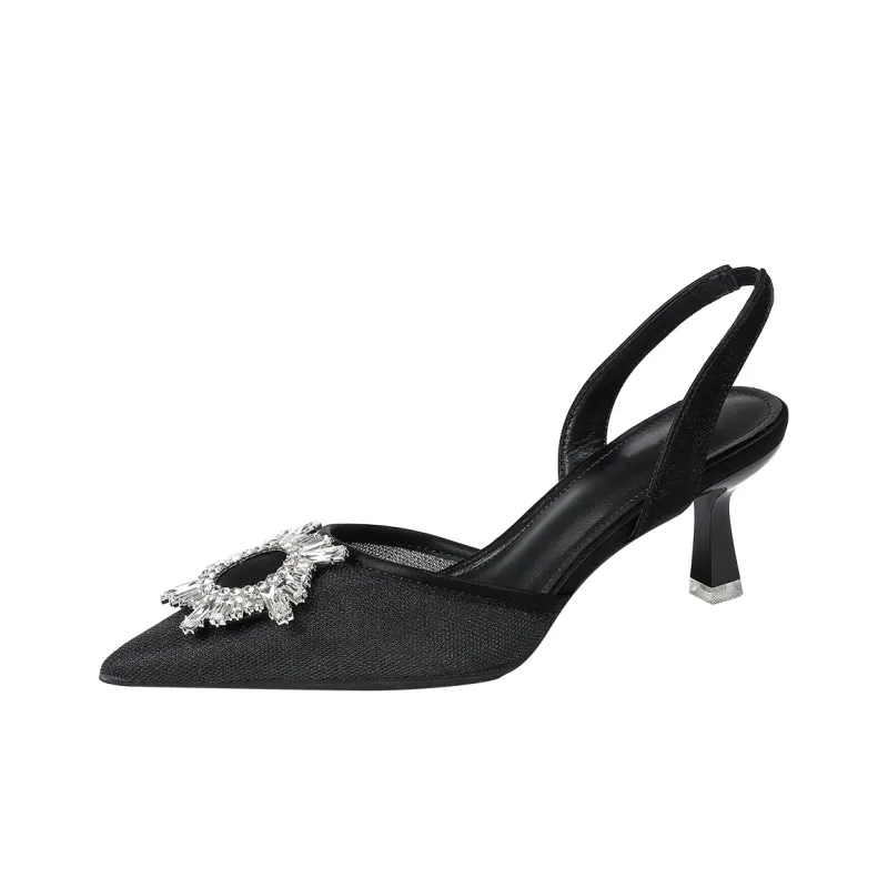 Beijiani High Heels Women's Black, Ecru-0