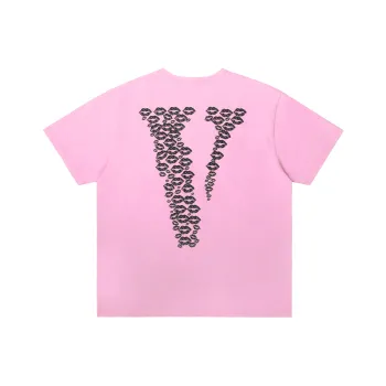 VLONE Black Lipstick Friends Embroidered T shirt