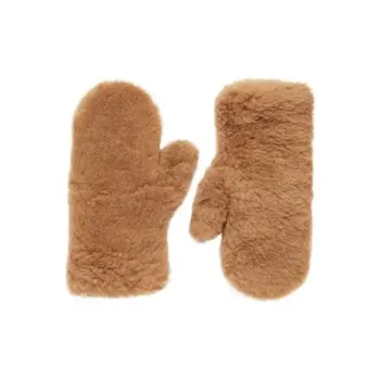 MaxMara   Knit Gloves Unisex Brown
