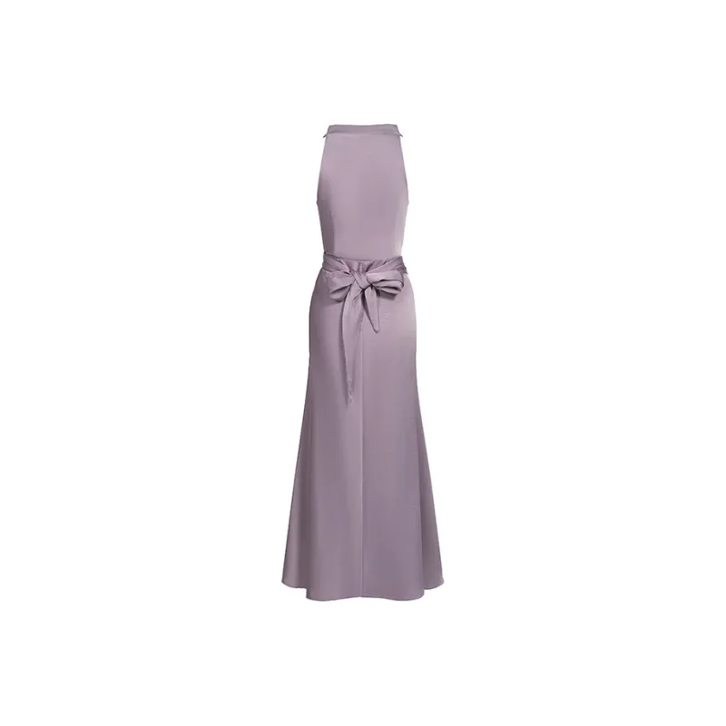 Mu Xiao Xin Slip Dresses Women's Purple-1
