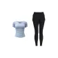 [Two-Piece Set]Gray Lake Blue+Starburst Black