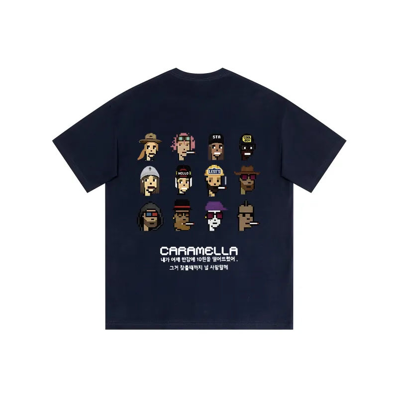 Caramella Drop Shoulder Sleeve T Shirt Women's-17