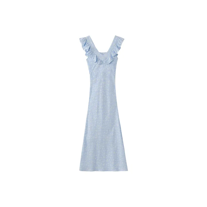 Cotton Gene Slip Dresses Women's Image Color 8270-0
