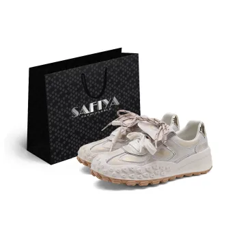 Safiya Low Top Casual Shoes Women's Beige Gold