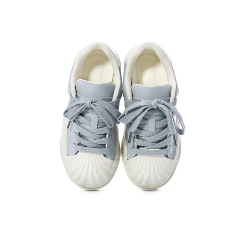 The New Age Family Abrasion Resistant Slip Resistant Low Top Skateboard Shoes Women's Haze Blue-2