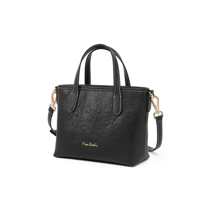 PIERRE CARDIN Cow Leather Shoulder Bag, Handbag, Crossbody Bag Regular Women's Black/Beige/Coffee-1