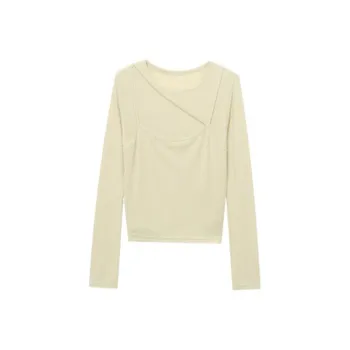 CHARM PICK T Shirts Women's Yellow