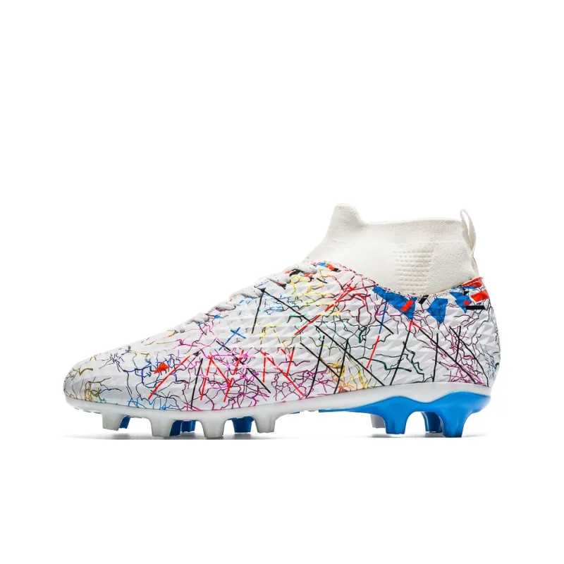 Sportful Soccer Shoes Men Low Top Daytime Blue Long Studs/Black Neon Green Long Studs/Blue Neon Green Long Studs-0