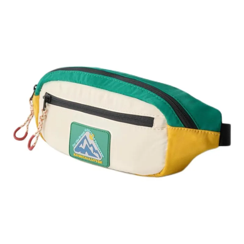 ZARA Polyester Fanny Pack Men's Yellow & Green & White-2