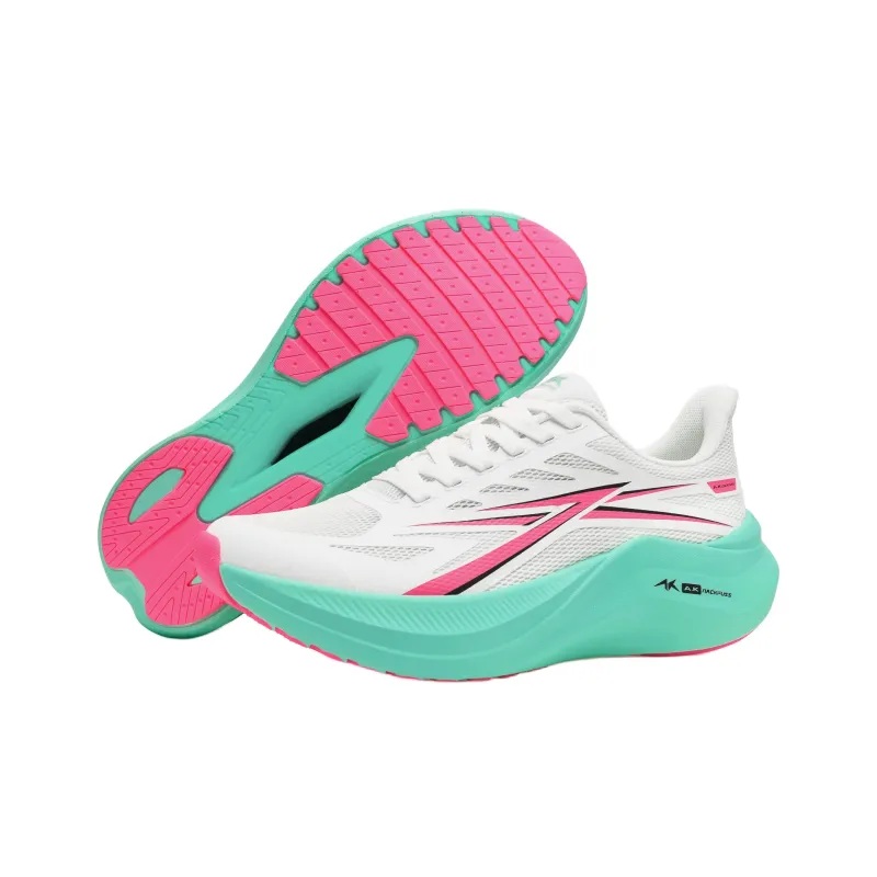 A.Knackfuss Running Shoes Unisex Low Top Cyan Pink Leaping Shadow-3