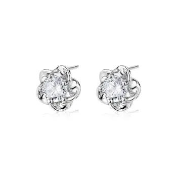 NVBBK 999 Fine Silver Stud Earrings Women's