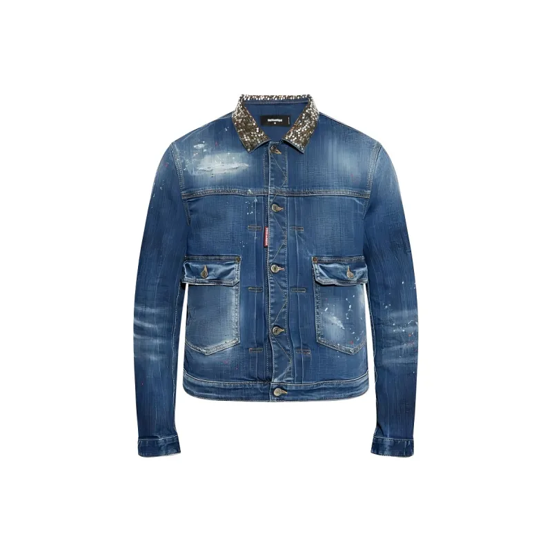 DSQUARED 2 Distressed Denim Jacket-0